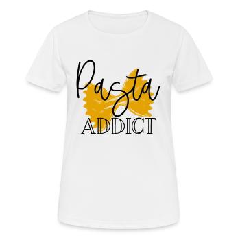 Pâtes pâtes - T-shirt respirant Femme - blanc - Devant - AI Model Female 172 dark (172cm)
