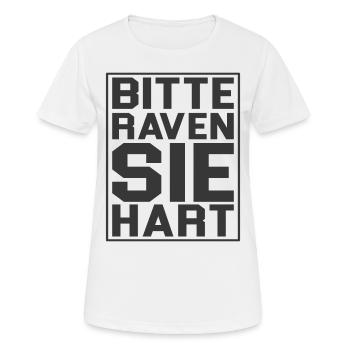 Rave - Frauen T-Shirt atmungsaktiv - Weiß - Vorne - AI Model Female 172 dark (172cm)