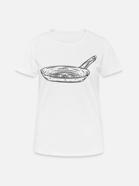 Pfanne Koch Kochen - Frauen T-Shirt atmungsaktiv - Weiß