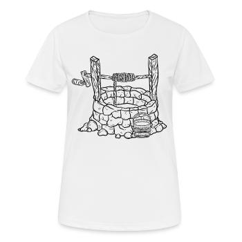 Well - Women's Breathable T-Shirt - white - Front - AI Model Female 172 dark (172cm)