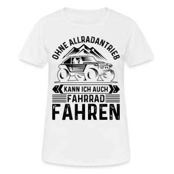Geländewagen Matsch Allrad Reisefahrzeug Offroad - Frauen T-Shirt atmungsaktiv - Weiß - Vorne - AI Model Female 172 dark (172cm)