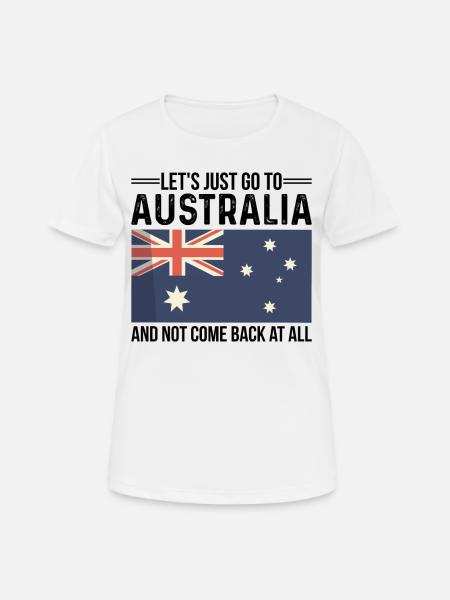 Australie Australie Australie Vacances Australie - T-shirt respirant Femme - blanc