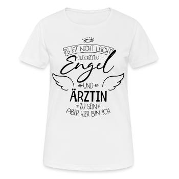 Ärztin - Frauen T-Shirt atmungsaktiv - Weiß - Vorne - AI Model Female 172 dark (172cm)