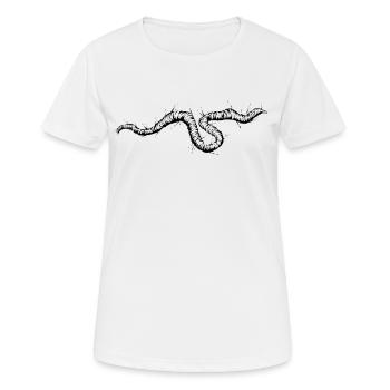Regenwurm Garten - Frauen T-Shirt atmungsaktiv - Weiß - Vorne - AI Model Female 172 dark (172cm)