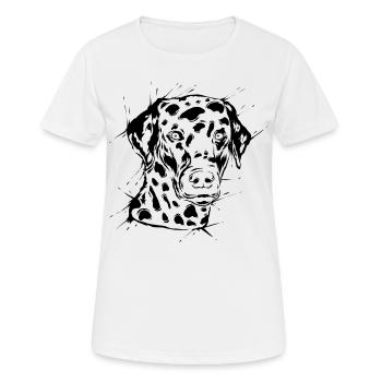 Dalmatian - Women's Breathable T-Shirt - white - Front - AI Model Female 172 dark (172cm)