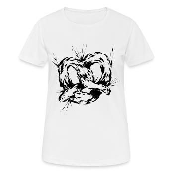 Bretzel - T-shirt respirant Femme - blanc - Devant - AI Model Female 172 dark (172cm)