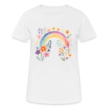 Boho Rainbow - Women's Breathable T-Shirt - white - Front - AI Model Female 172 dark (172cm)