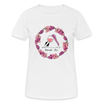 Namaste Rose - Women's Breathable T-Shirt - white - Front - AI Model Female 172 dark (172cm)