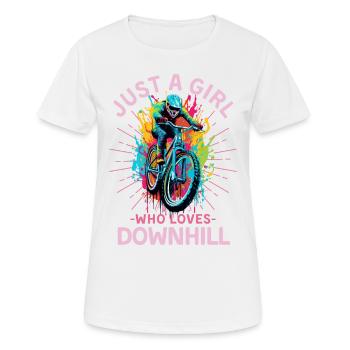 VTT de descente Rider de descente - T-shirt respirant Femme - blanc - Devant - AI Model Female 172 dark (172cm)