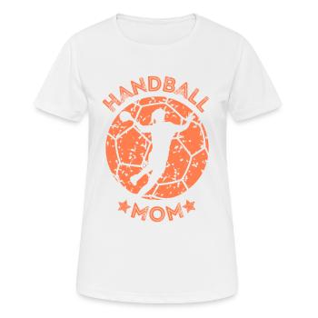 Handball Mama Handballerin Handball Mom - Frauen T-Shirt atmungsaktiv - Weiß - Vorne - AI Model Female 172 dark (172cm)