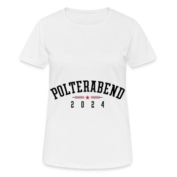 Polterabend 2024 - Frauen T-Shirt atmungsaktiv - Weiß - Vorne - AI Model Female 172 dark (172cm)