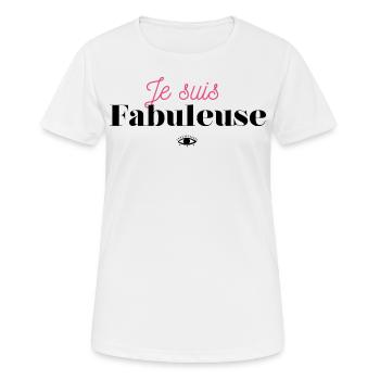 I am fabulous - Women's Breathable T-Shirt - white - Front - AI Model Female 172 dark (172cm)