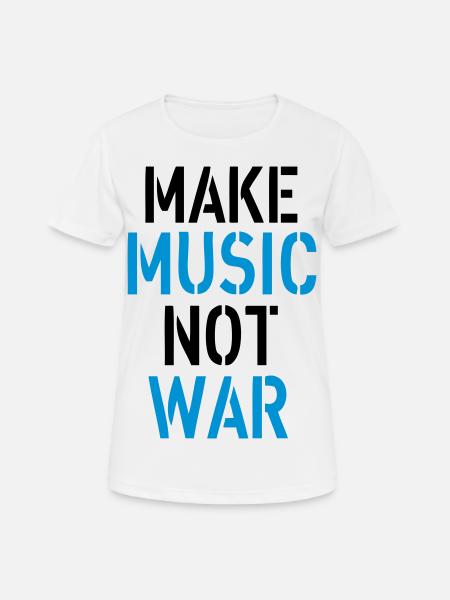 Music - T-shirt respirant Femme - blanc