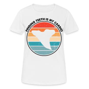 Conception de l’archéologie fossile Fossiles Chasseurs de fossiles - T-shirt respirant Femme - blanc - Devant - AI Model Female 172 dark (172cm)