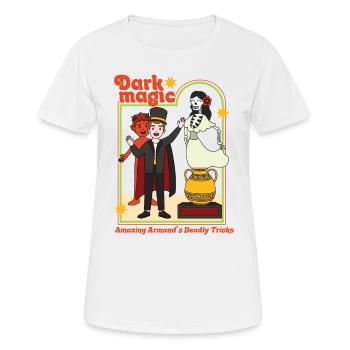 Dark Magic - Amazing Armand's Deadly Tricks - Frauen T-Shirt atmungsaktiv - Weiß - Vorne - AI Model Female 172 dark (172cm)