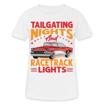Tailgating Nights And Racetrack Lights - Racing - - Women's Breathable T-Shirt - white - Front - AI Model Female 172 dark (172cm)