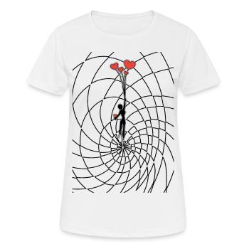 Love liberates - Women's Breathable T-Shirt - white - Front - AI Model Female 172 dark (172cm)
