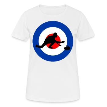 Curling Kehren Winter Eissport Curler Lustig - Frauen T-Shirt atmungsaktiv - Weiß - Vorne - AI Model Female 172 dark (172cm)