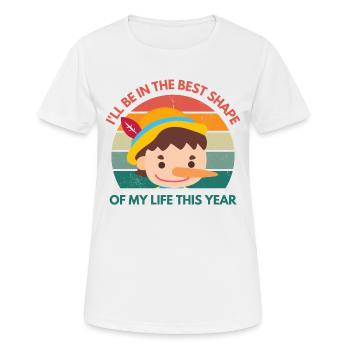 Die beste Form meines Lebens - Frauen T-Shirt atmungsaktiv - Weiß - Vorne - AI Model Female 172 dark (172cm)