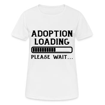 Charge d’adoption veuillez attendre la charge jour d’adoption - T-shirt respirant Femme - blanc - Devant - AI Model Female 172 dark (172cm)