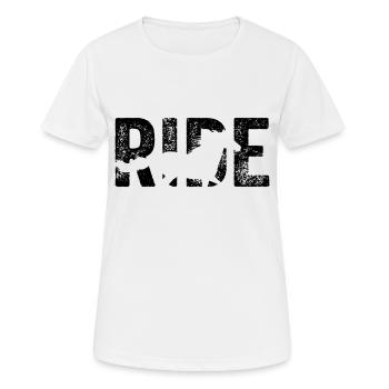 Riding horses like no one Cowboy racehorse - Women's Breathable T-Shirt - white - Front - AI Model Female 172 dark (172cm)