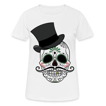 Day of the Dead - Frauen T-Shirt atmungsaktiv - Weiß - Vorne - AI Model Female 172 dark (172cm)