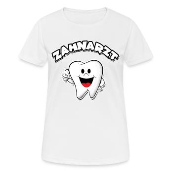Zahnarzt - Frauen T-Shirt atmungsaktiv - Weiß - Vorne - AI Model Female 172 dark (172cm)