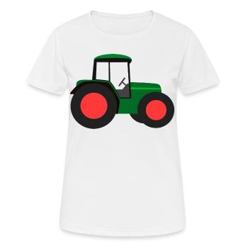 traktor trecker ackerschlepper schlepper tractor - Women's Breathable T-Shirt - white - Front - AI Model Female 172 dark (172cm)