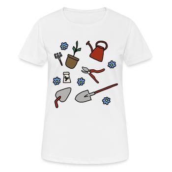 Fleuriste - T-shirt respirant Femme - blanc - Devant - AI Model Female 172 dark (172cm)
