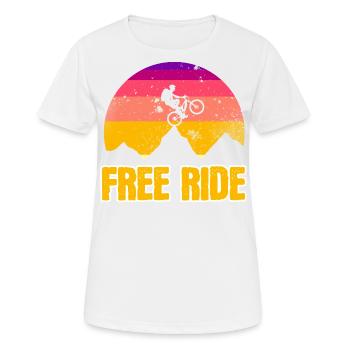 Freeride - Women's Breathable T-Shirt - white - Front - AI Model Female 172 dark (172cm)