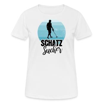 chasseurs de trésor - T-shirt respirant Femme - blanc - Devant - AI Model Female 172 dark (172cm)