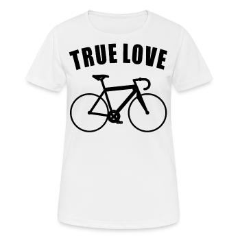 Vélo de course Love Triathlon Vélo cadeau cycliste - T-shirt respirant Femme - blanc - Devant - AI Model Female 172 dark (172cm)