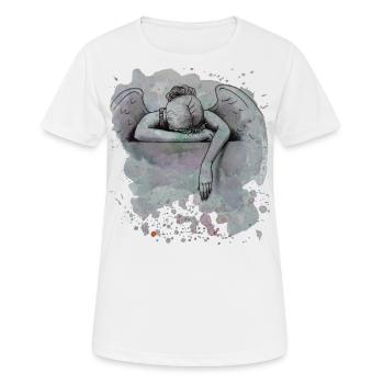 Mourning Angel/Sorrow - Women's Breathable T-Shirt - white - Front - AI Model Female 172 dark (172cm)
