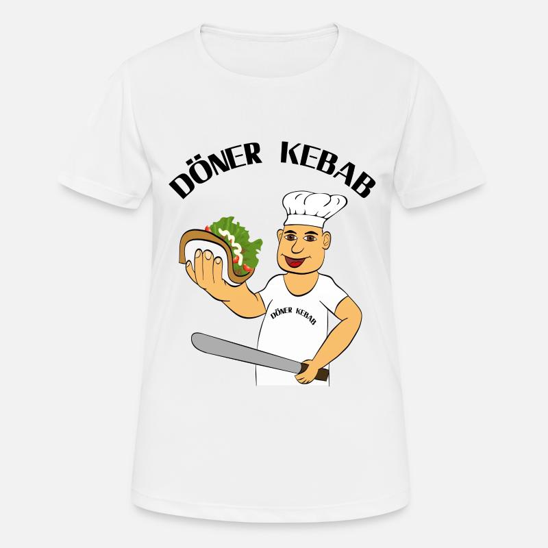 Doner kebab - Women's Breathable T-Shirt - white