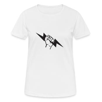 Flash electrician - Women's Breathable T-Shirt - white - Front - AI Model Female 172 dark (172cm)