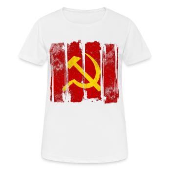 Communisme - Marteau et faucille - T-shirt respirant Femme - blanc - Devant - AI Model Female 172 dark (172cm)