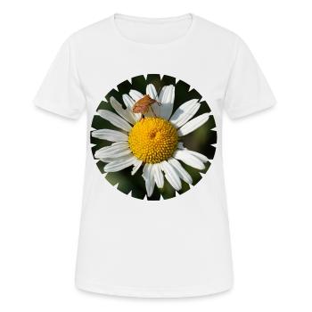 Les fleurs et les insectes sont inextricablement liés - T-shirt respirant Femme - blanc - Devant - AI Model Female 172 dark (172cm)