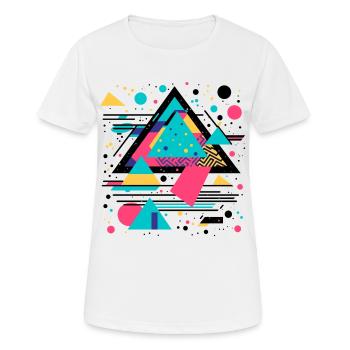 90s Design - Women's Breathable T-Shirt - white - Front - AI Model Female 172 dark (172cm)