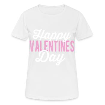 Joyeuse Saint-Valentin Cadeau de Saint-Valentin Amour - T-shirt respirant Femme - blanc - Devant - AI Model Female 172 dark (172cm)