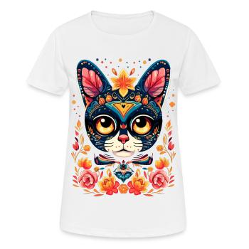 Chat mexicain 6 - T-shirt respirant Femme - blanc - Devant - AI Model Female 172 dark (172cm)