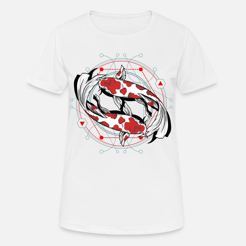 Koi Fish - Women's Breathable T-Shirt - white