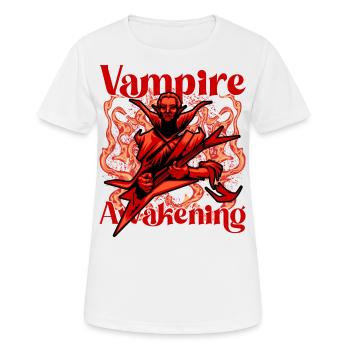 Réveil des vampires - T-shirt respirant Femme - blanc - Devant - AI Model Female 172 dark (172cm)