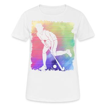 Hockey sur gazon - T-shirt respirant Femme - blanc - Devant - AI Model Female 172 dark (172cm)