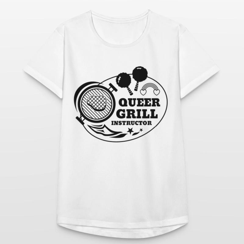 Queer Grill Instructor BBQ Geschenkidee Frauen T-Shirt atmungsaktiv