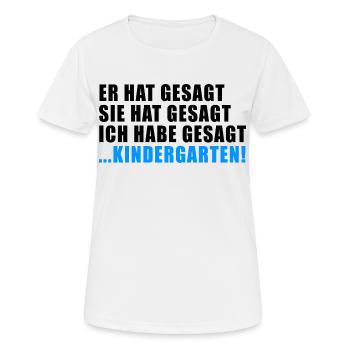 LÄSTERN TRATSCH RUMOR GESCHENK HUMOR GERÜCHT DRAMA - Frauen T-Shirt atmungsaktiv - Weiß - Vorne - AI Model Female 172 dark (172cm)