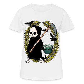 Soldats Casque Monde Paix Perce-Neige Mort - T-shirt respirant Femme - blanc - Devant - AI Model Female 172 dark (172cm)