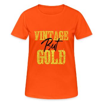 Vintage mais doré - T-shirt respirant Femme - orange néon - Devant - AI Model Female 172 dark (172cm)