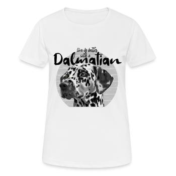 dalmatien - T-shirt respirant Femme - blanc - Devant - AI Model Female 172 dark (172cm)