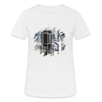 sing - Women's Breathable T-Shirt - white - Front - AI Model Female 172 dark (172cm)