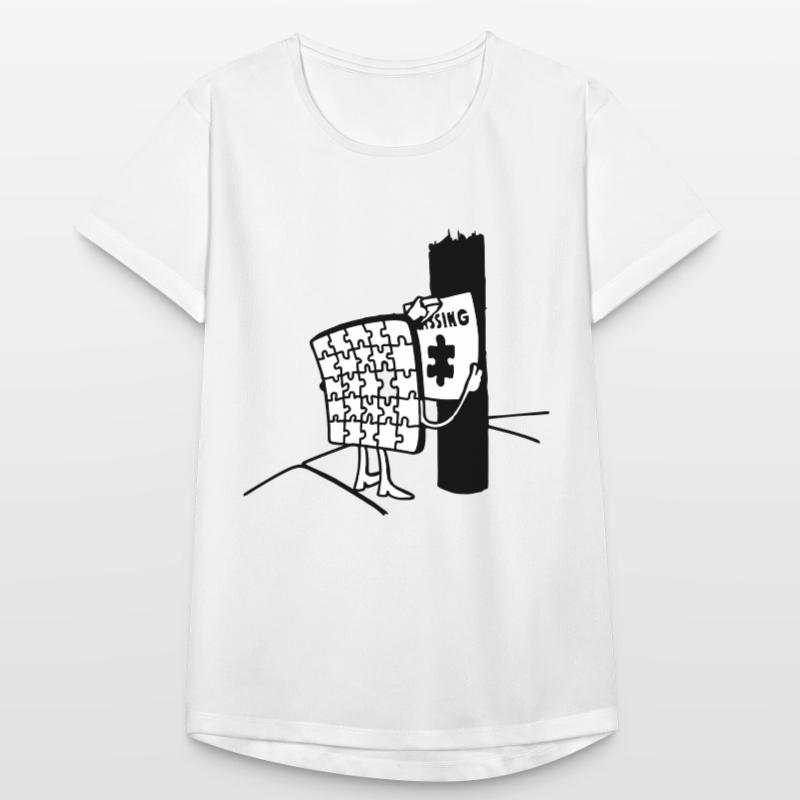 Puzzle Missing, Missing a piece of himself Women's Breathable T-Shirt